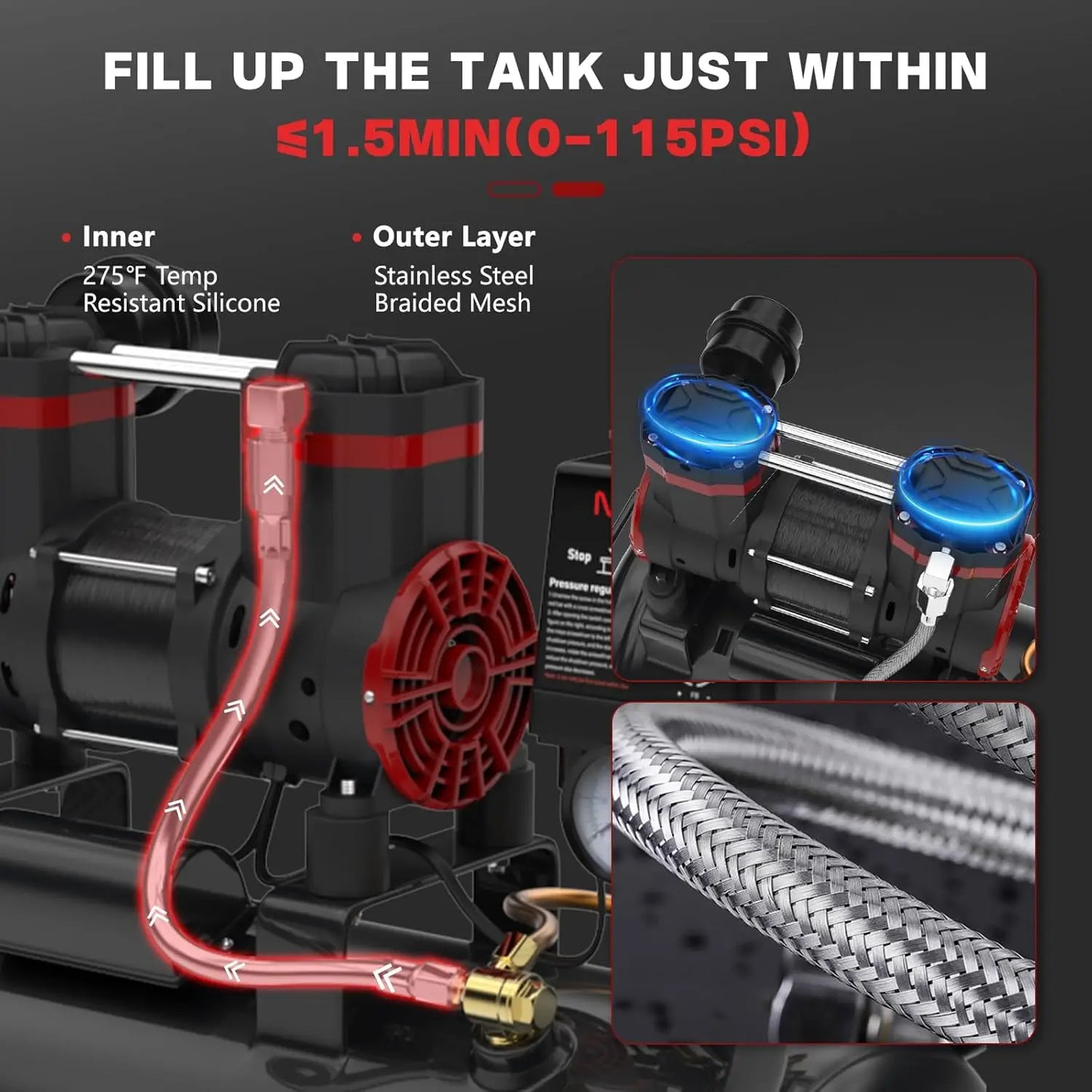 8 Gallon Air Compressor Electric