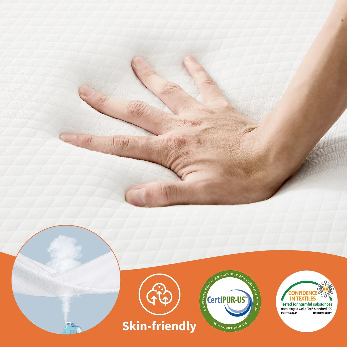 Tri-Fold Memory Foam Mattress