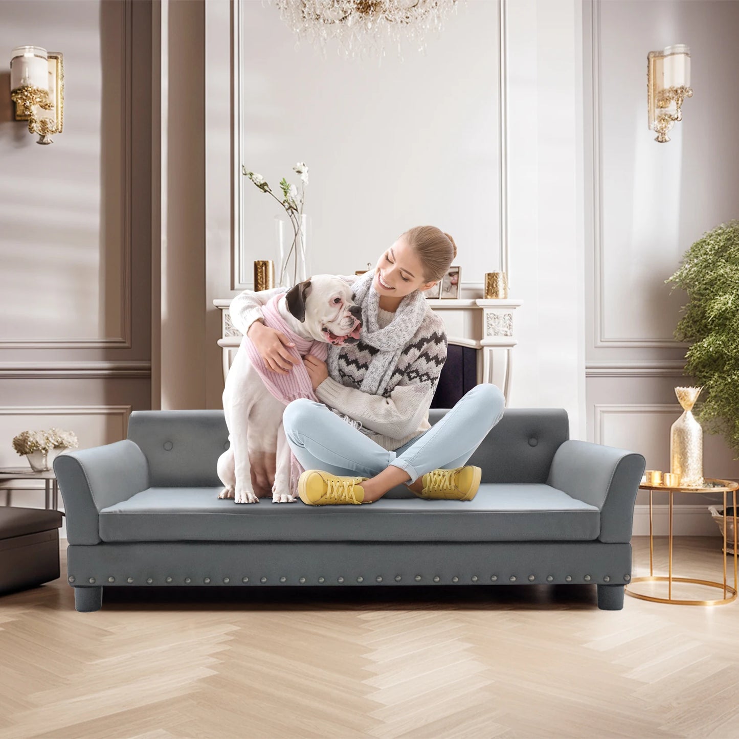 Durable Elevated Dog Sofa