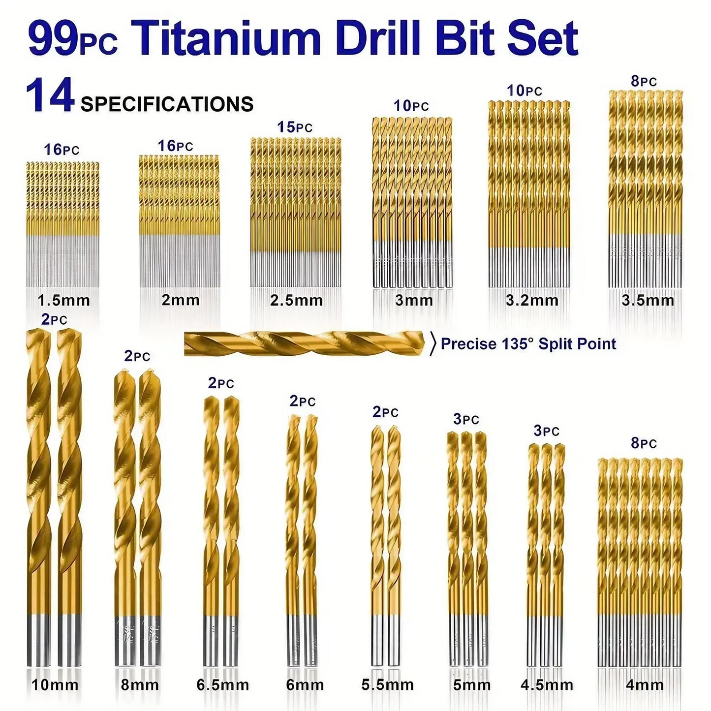 99Pcs Drill Bit Set
