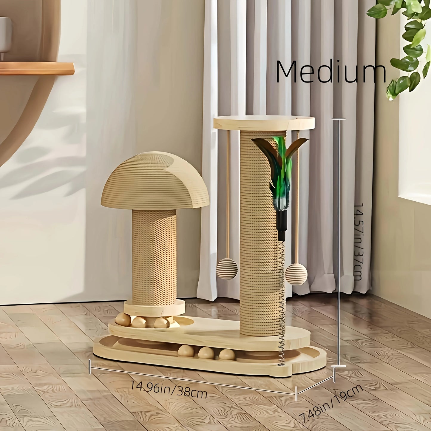 Interactive Cat Scratching Post