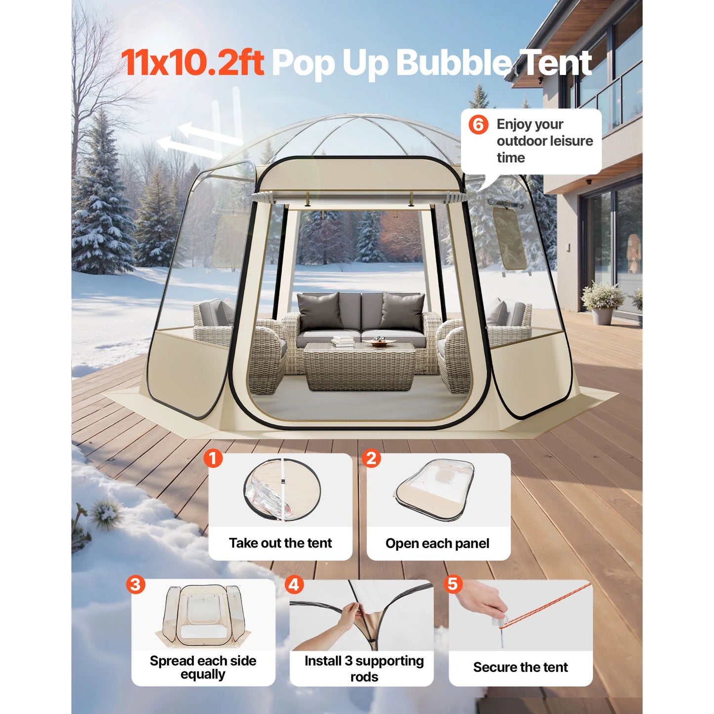 Pop up Bubble Tent Waterproof