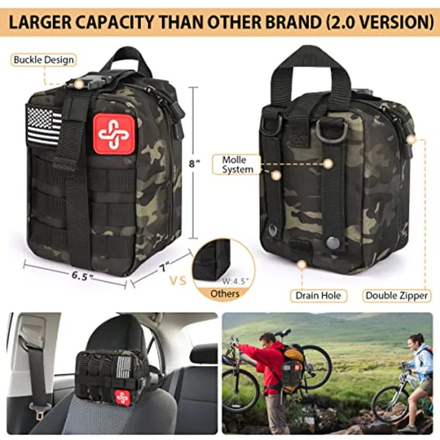 Survival Kit, 250Pcs First Aid
