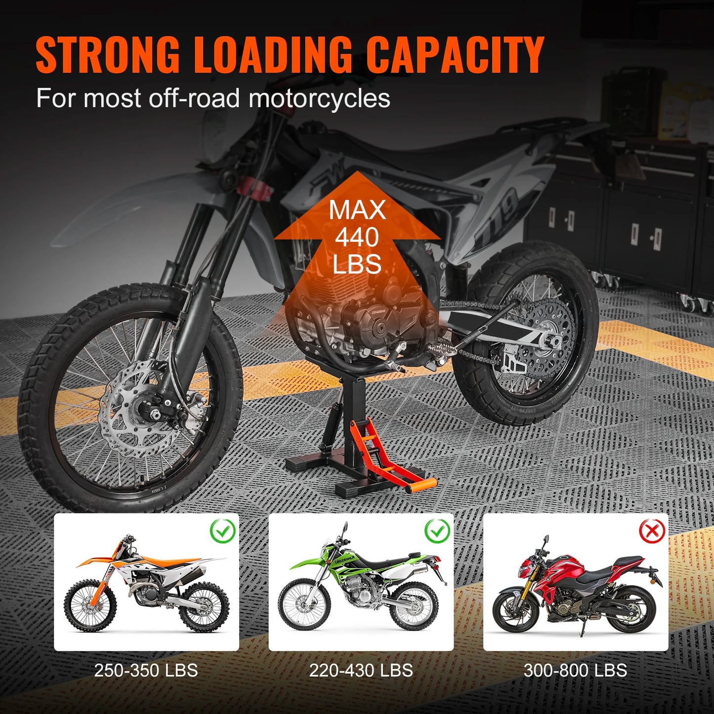 Motorcycle Lift Stand 440lb