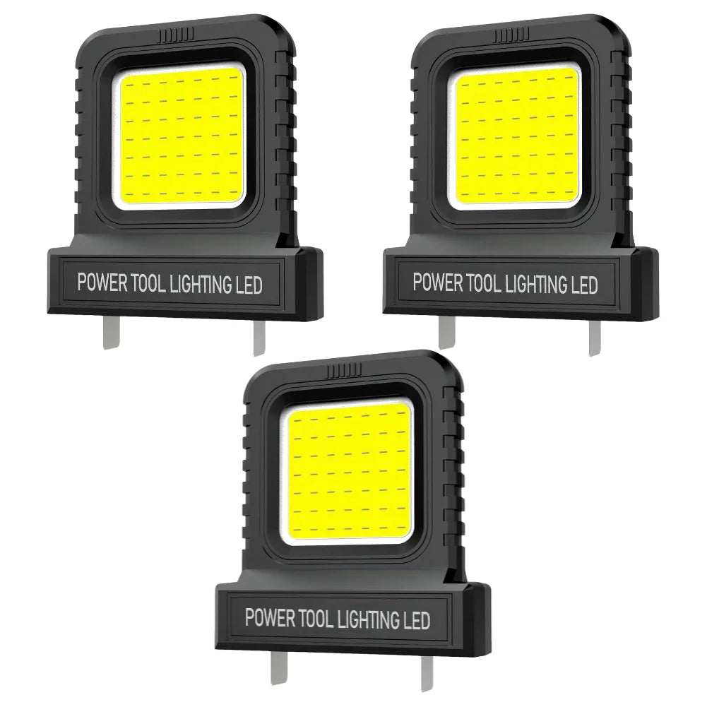 LED Work Light for Makita,Milwaukee,Dewalt,Bosch ,20V-21V Li-ion Battery