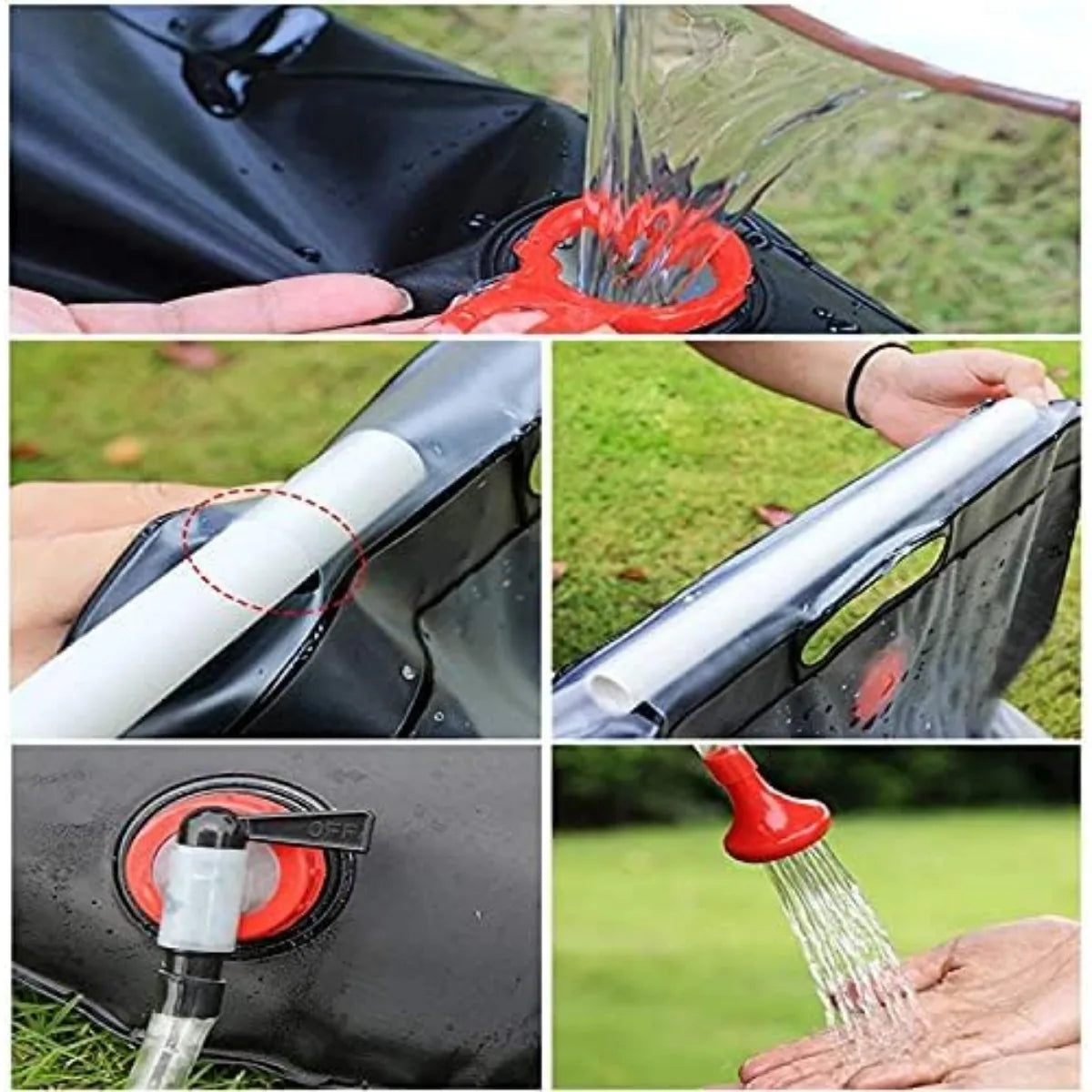 Camping Shower Tent Solar Heated