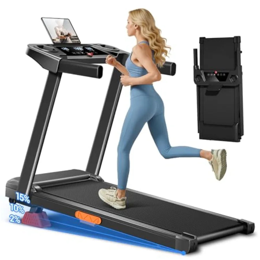 Foldable Treadmill with 15% Incline
