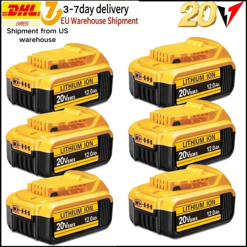 20V 12.0Ah MAX Battery / Charger For DeWalt