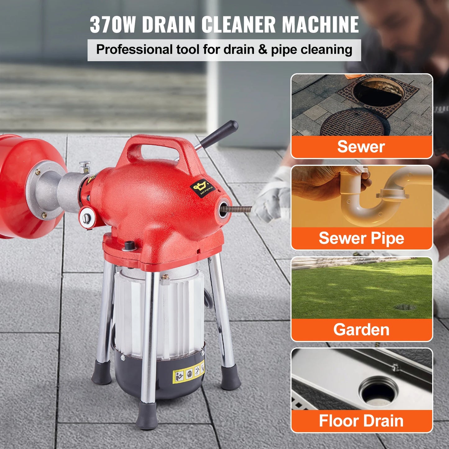 Drain Cleaner Machine/Snake