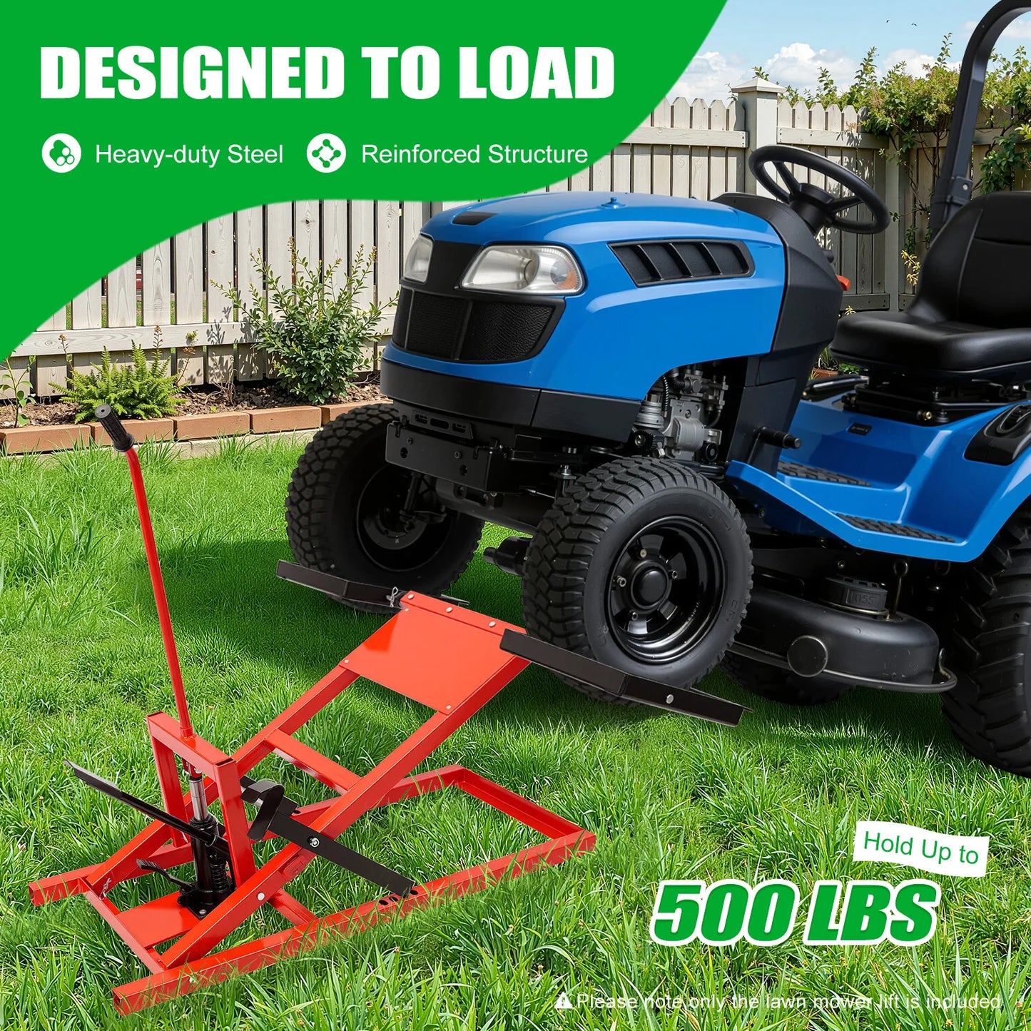 Lawn Mower Lift 500lbs Hydraulic
