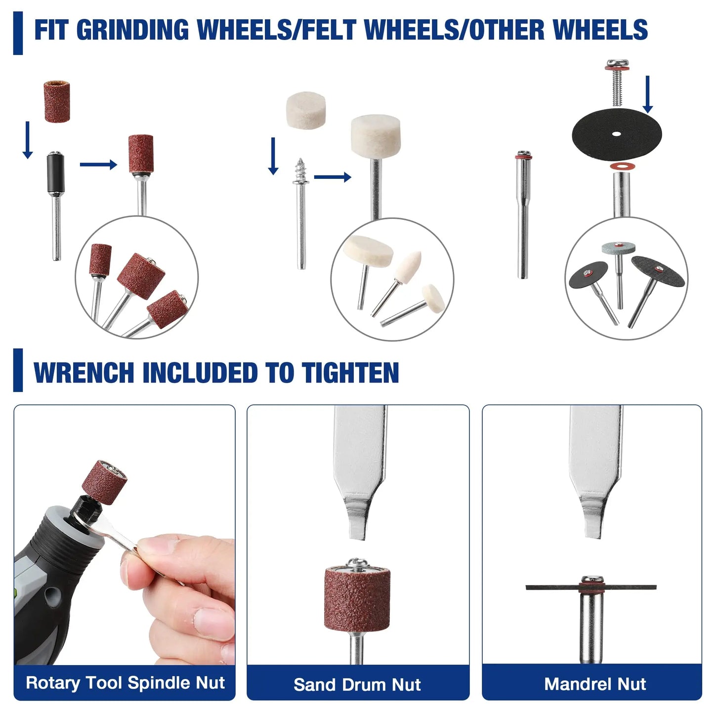 516PCS Rotary Tool Accessories Kit