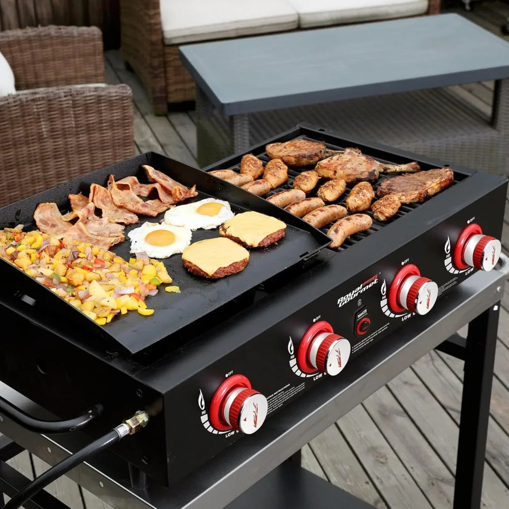 4-Burner Tailgater Grill and Griddle Combo