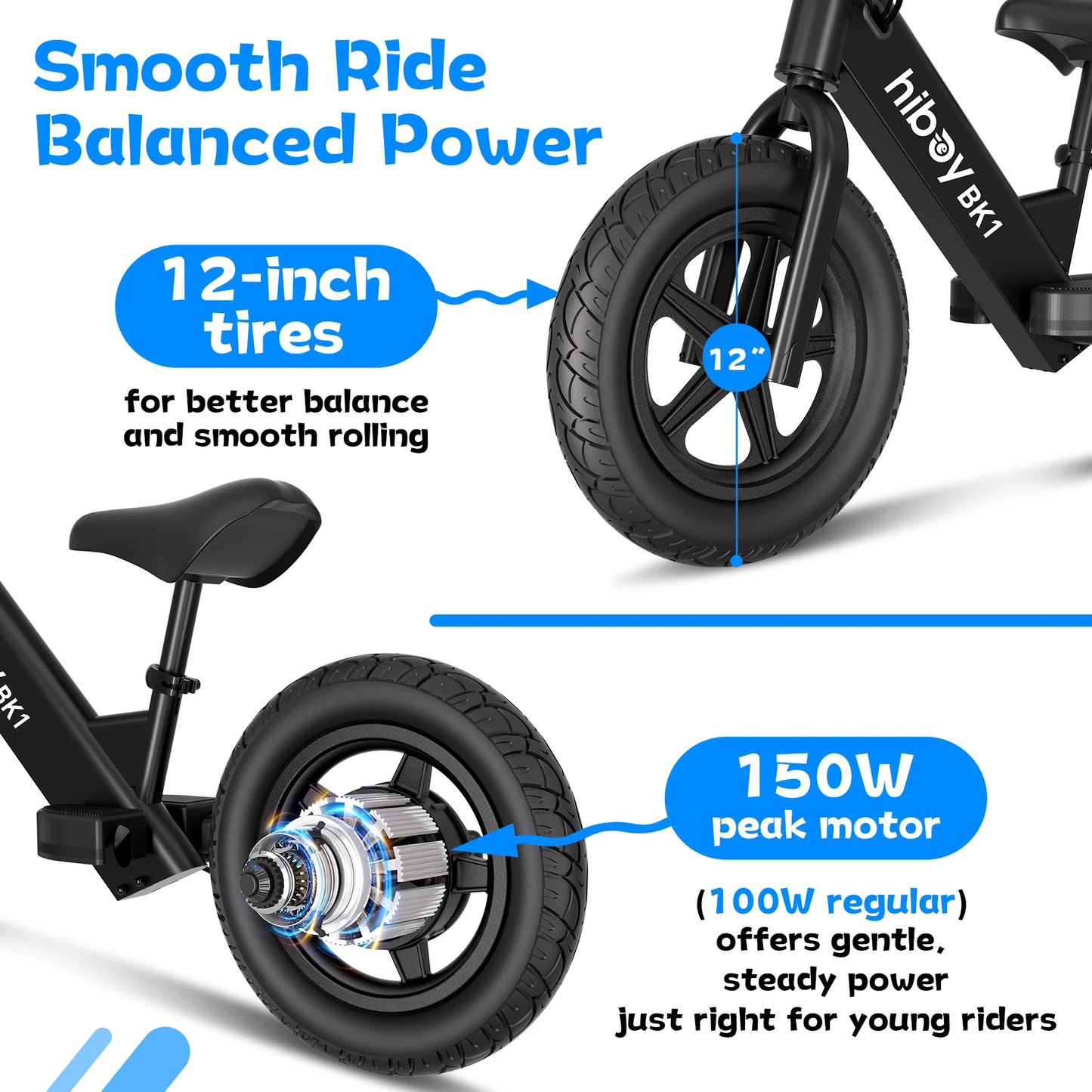 Kids Electric Balance Bike 12 Inch
