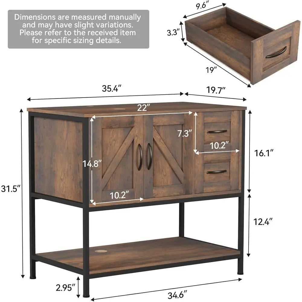 36" Bathroom Vanity with Sink Combo