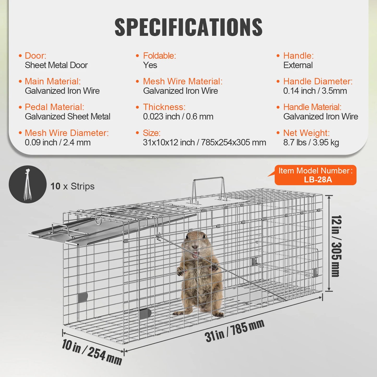 Live Animal Cage Trap