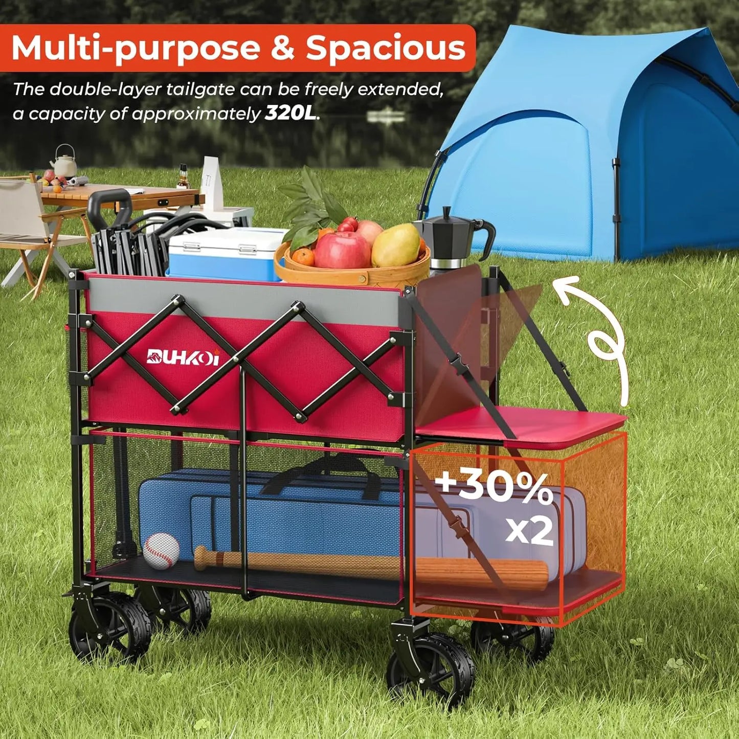 Double Decker Collapsible Wagon