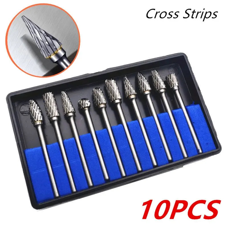 10pcs Carbide Burr Set,