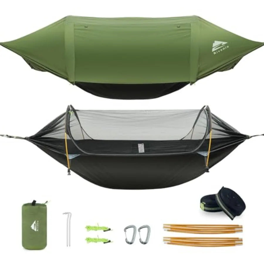 Camping Hammock Tent with Mosquito Net RainFly