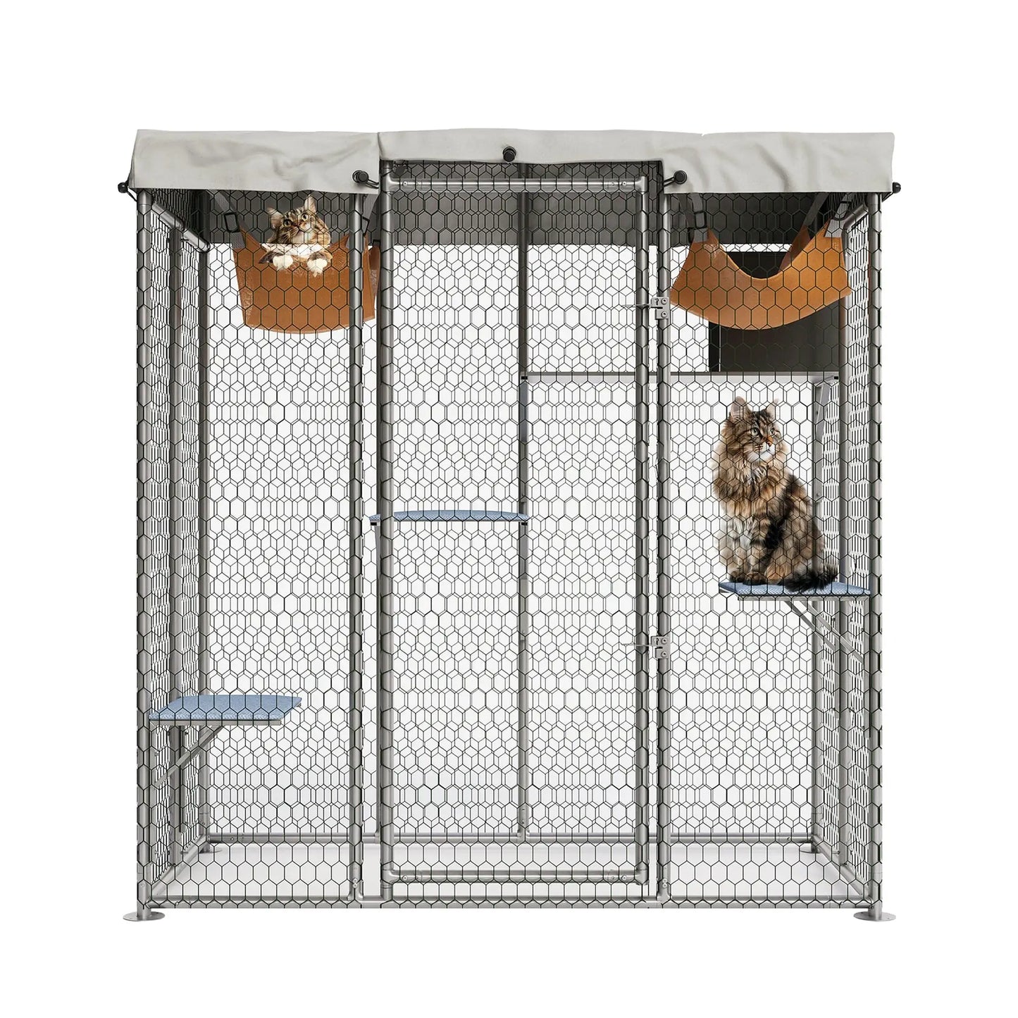 Cat House Enclosure with Roof, Window Access