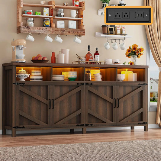 Wooden Buffet Sideboard Cabinet