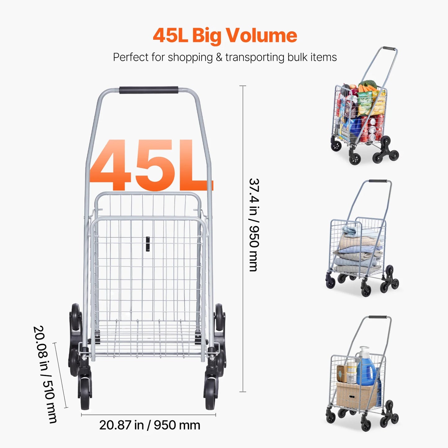 88lbs Stair Climbing Utility Cart