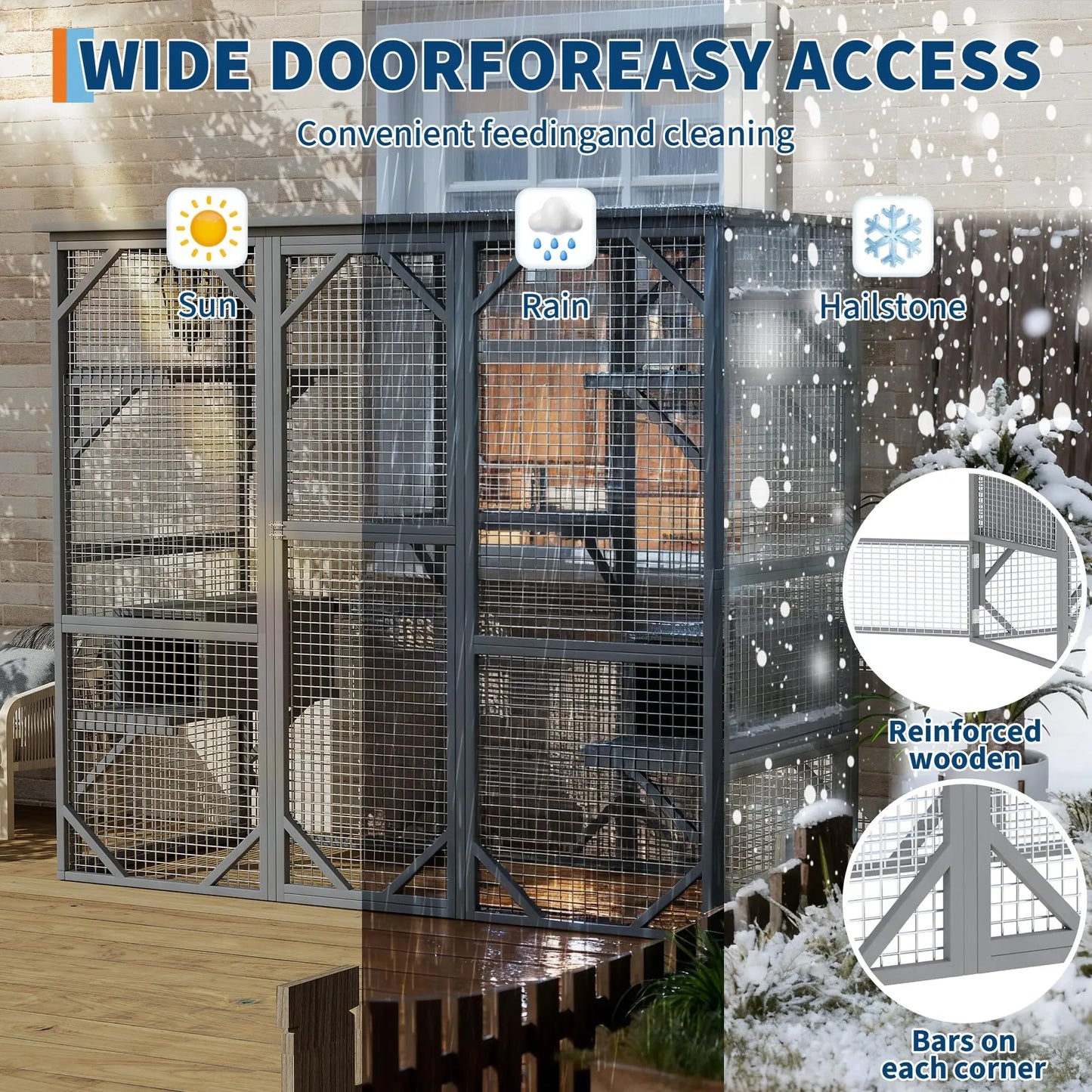 Extra Large Walk-in Catio