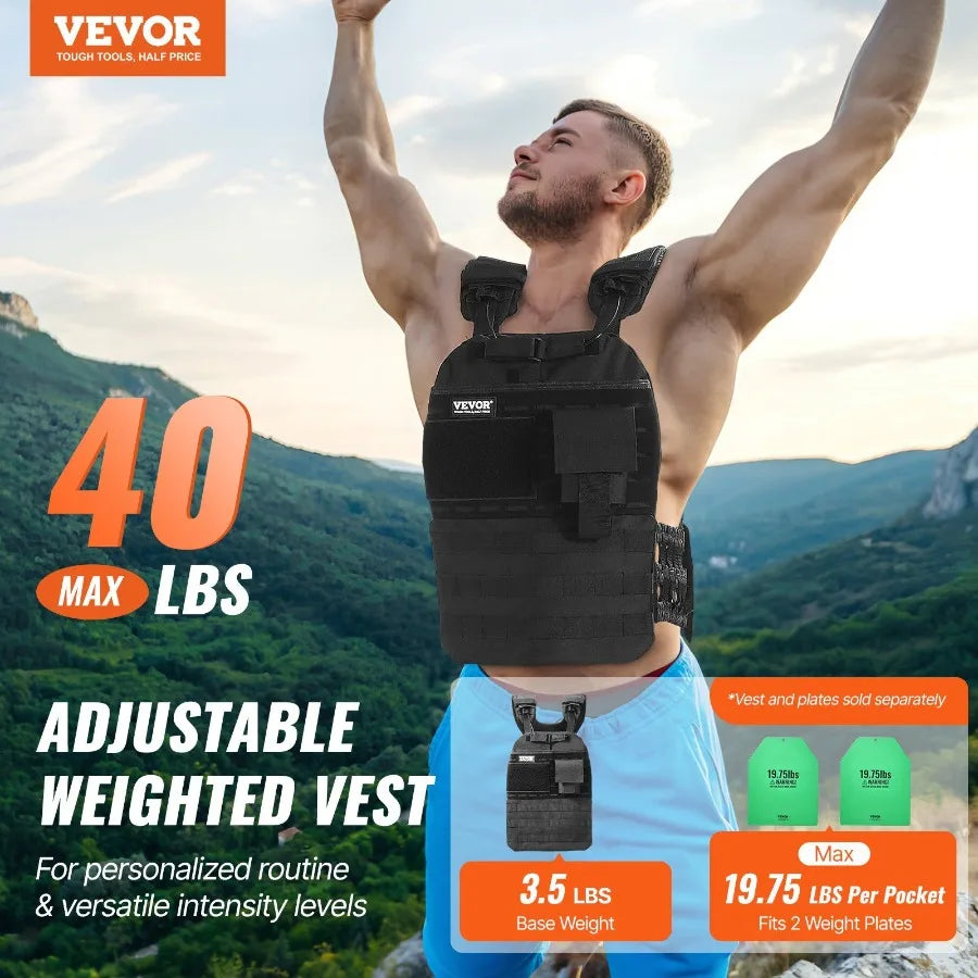 40lb Adjustable Weighted Vest