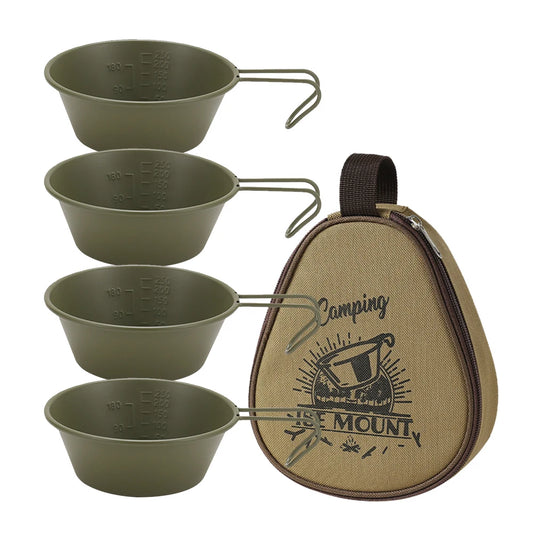 4Pcs 300ml Camping Bowl with Storage Bag