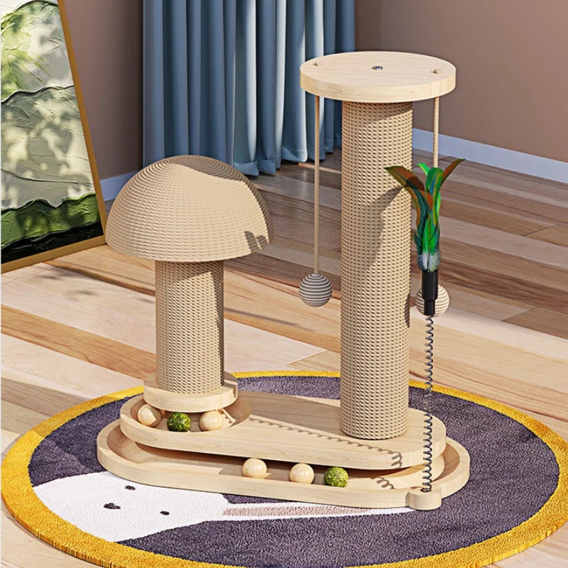 Interactive Cat Scratching Post