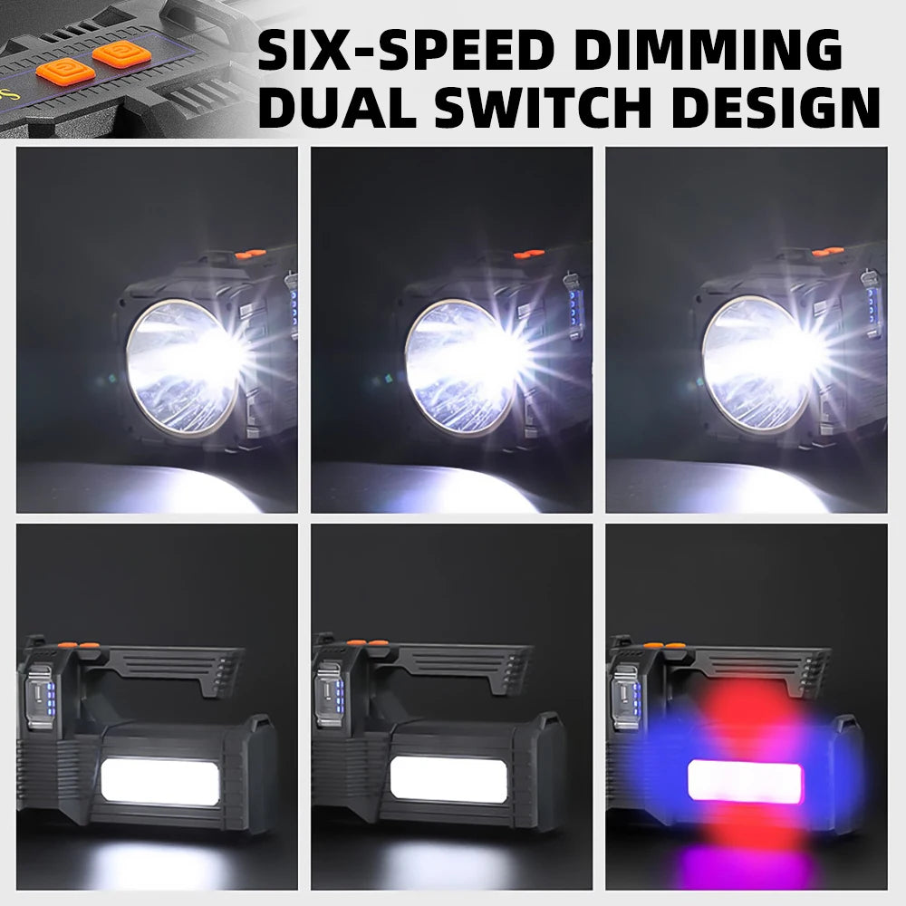 Solar Rechargeable Handheld Spotlight