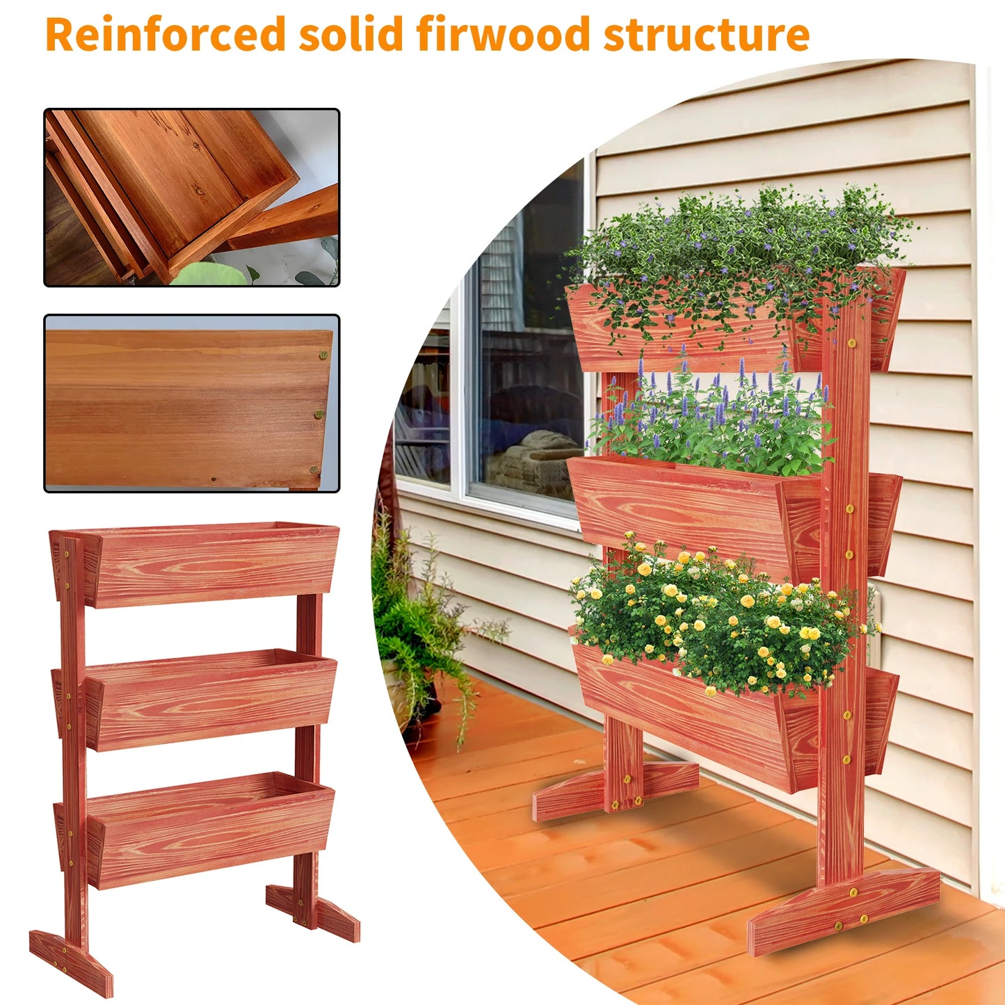 3-Tier Vertical Raised Planter Box