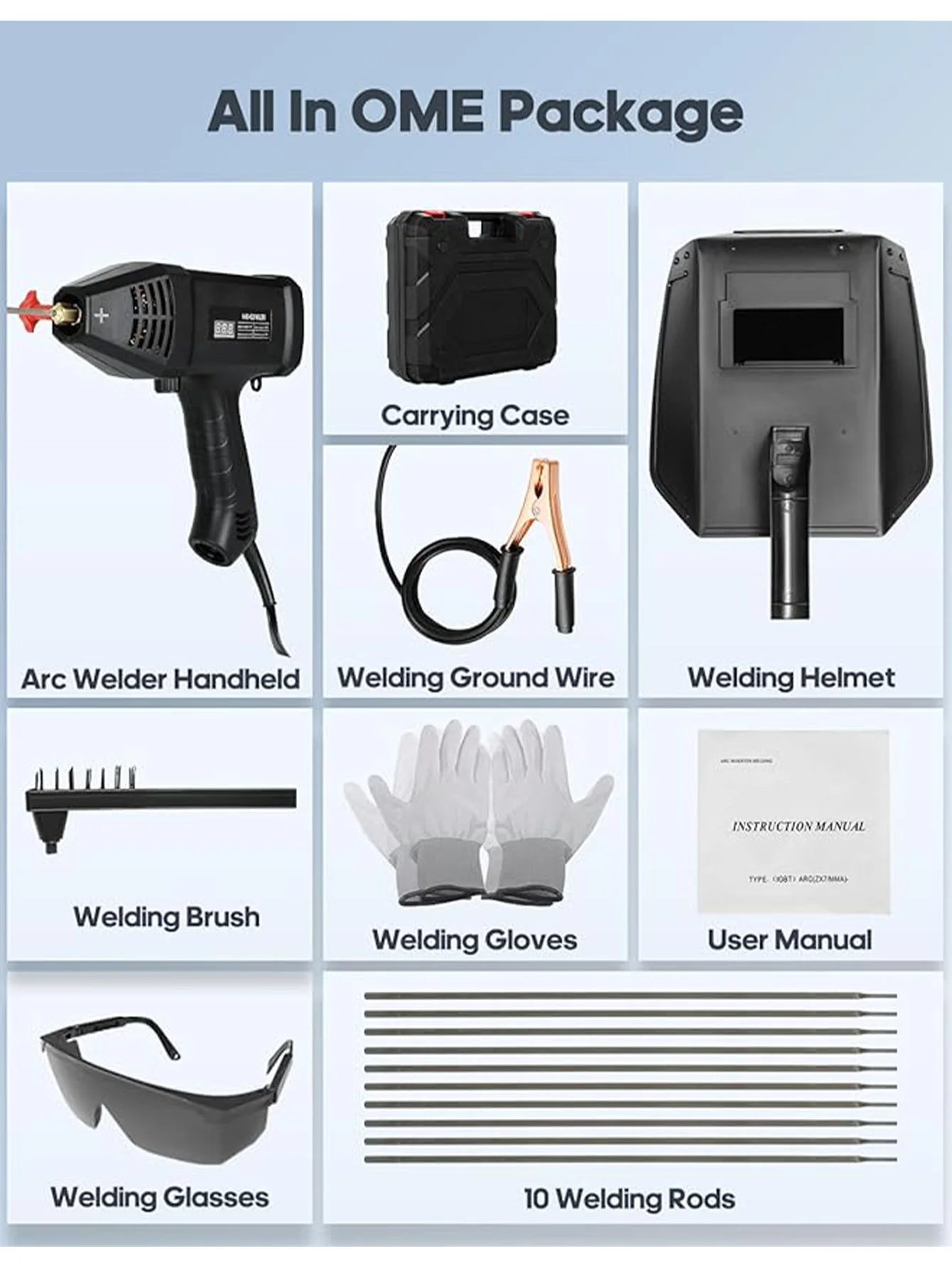 110V Portable ARC Welding Machine 20-200Amp Digital Display