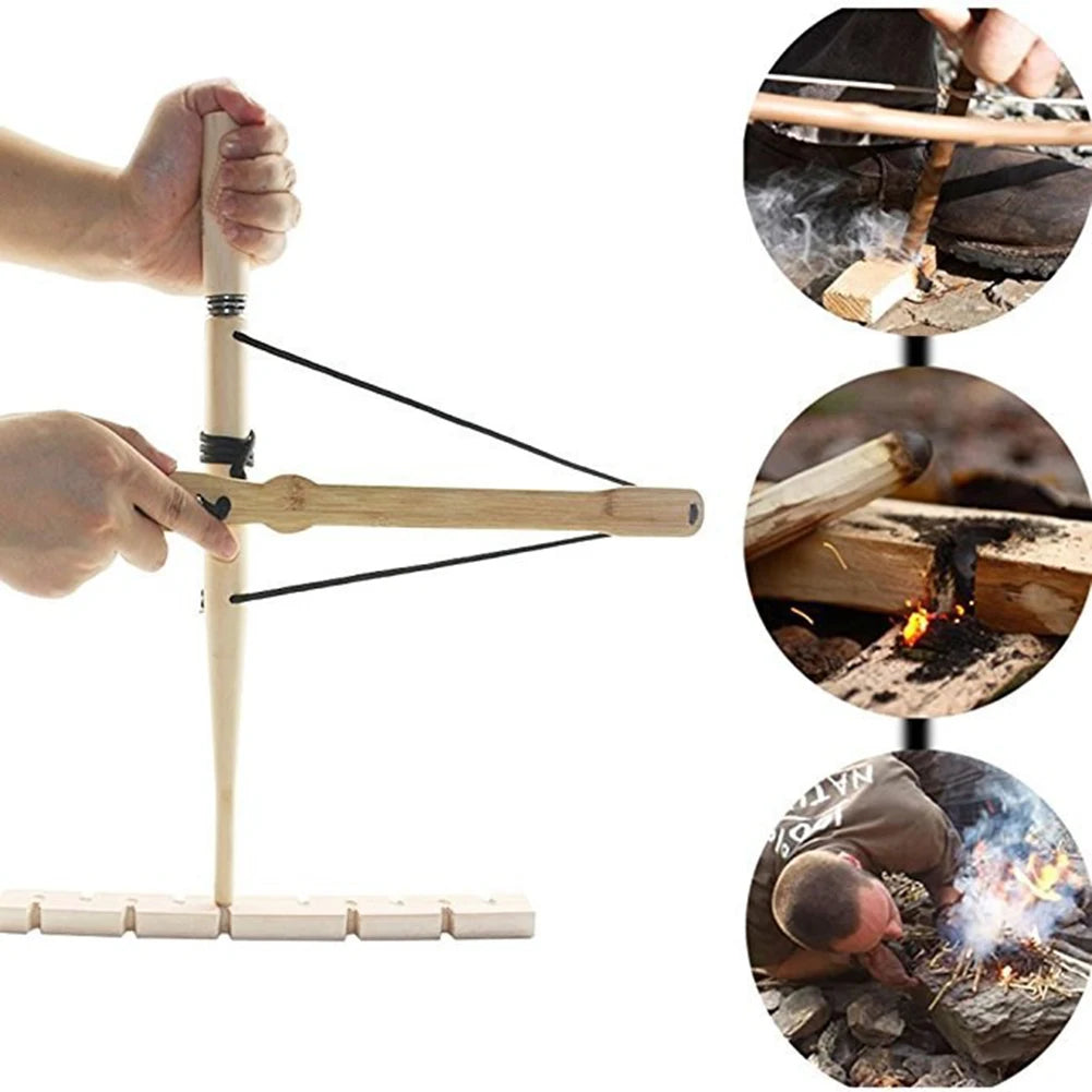 Bow Drill Fire Starter Kit
