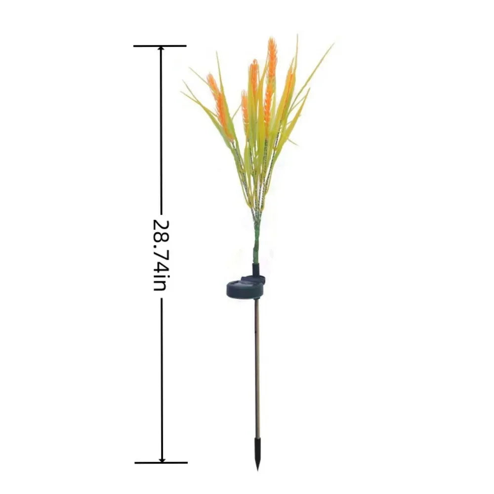 1PC 7Head Solar powered wheat ear