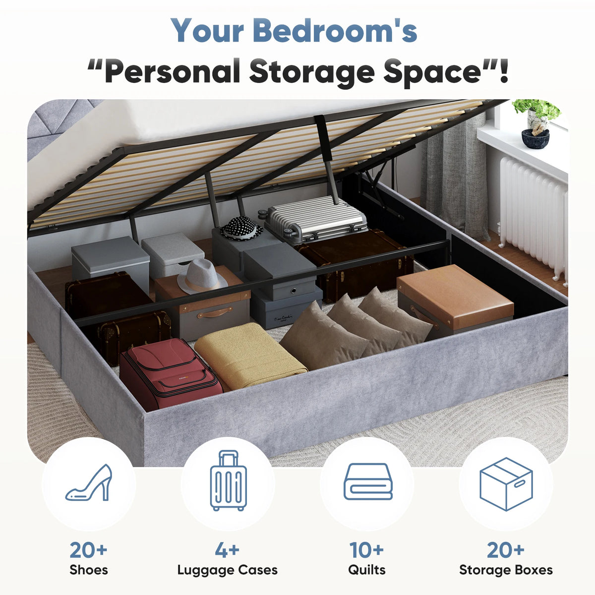 Lift Up Storage Bed