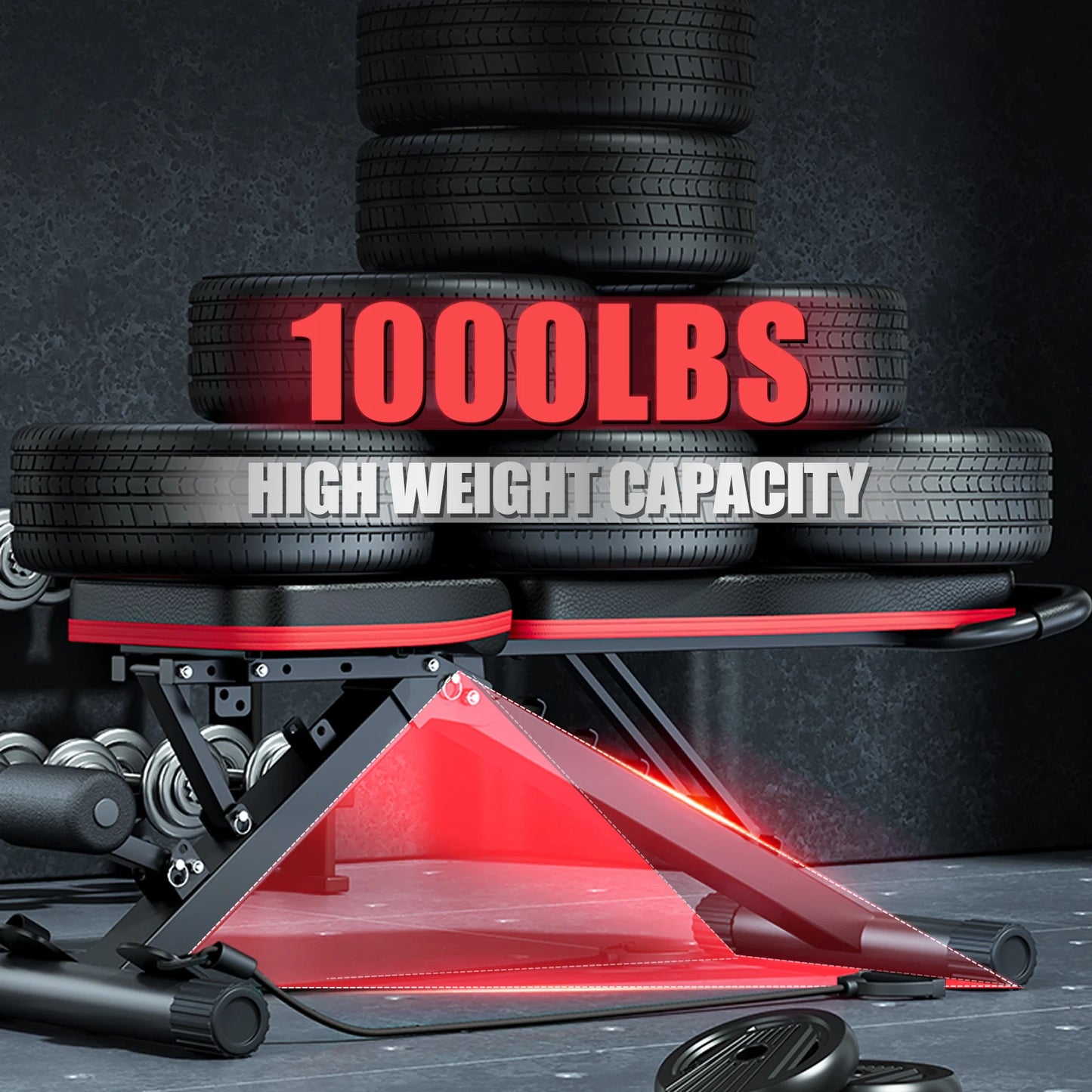 14-in-1 Foldable Bench Weights not included
