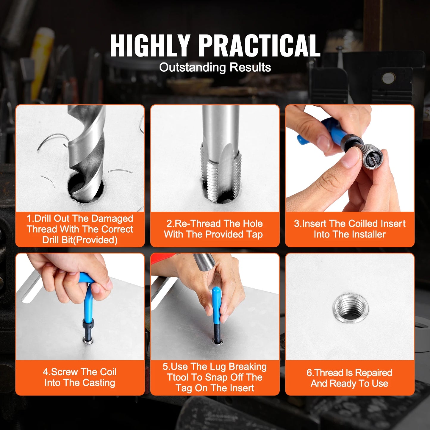 Helicoil Thread Repair Kit SAE Metric