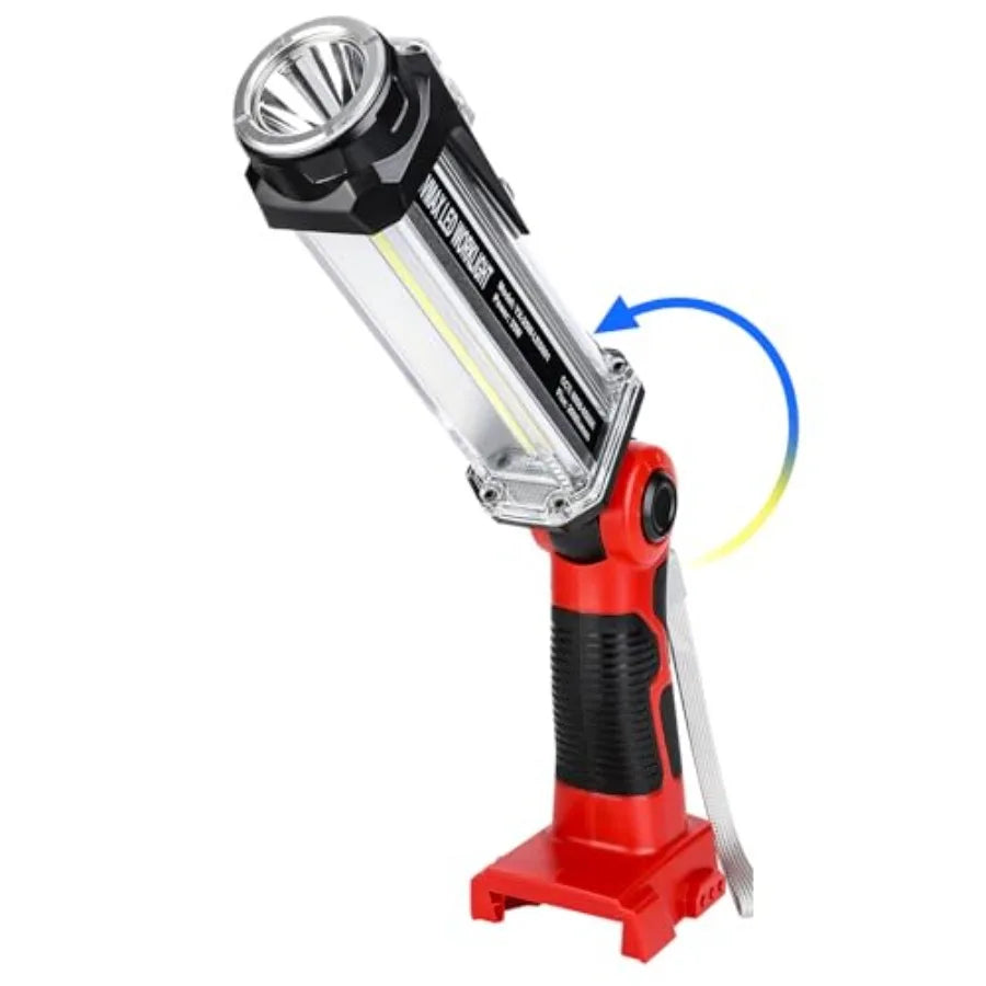 Flashlight Work Light for Milwaukee 18V Battery