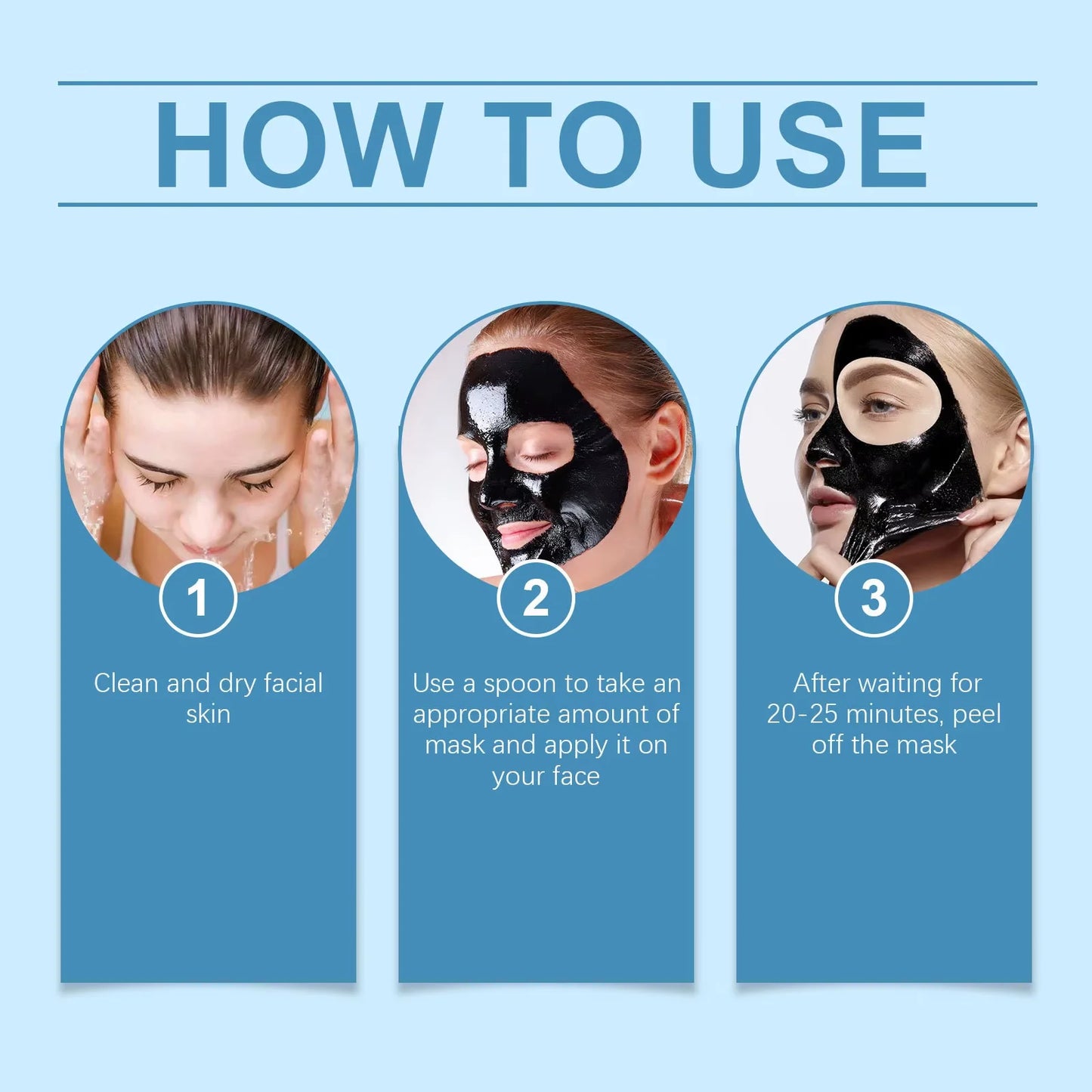 Facial Cleansing Peel off Black Mask