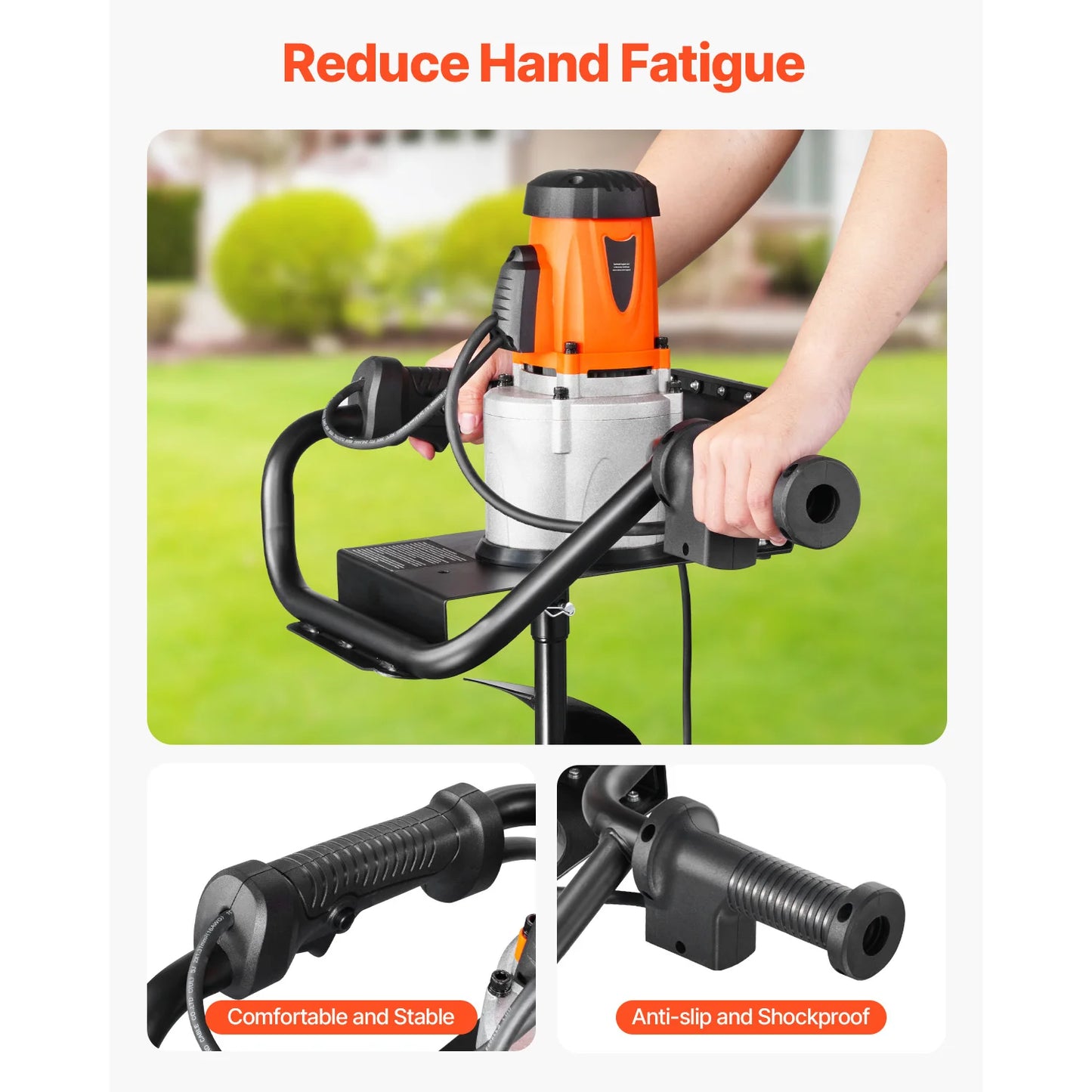Electric Post Hole Digger 5.71 in Auger Bit