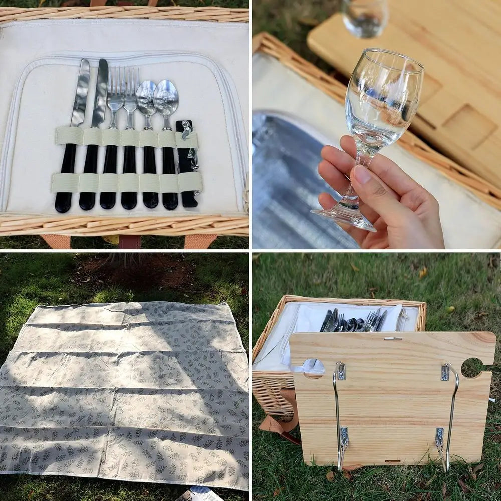 Picnic Basket Set for Two