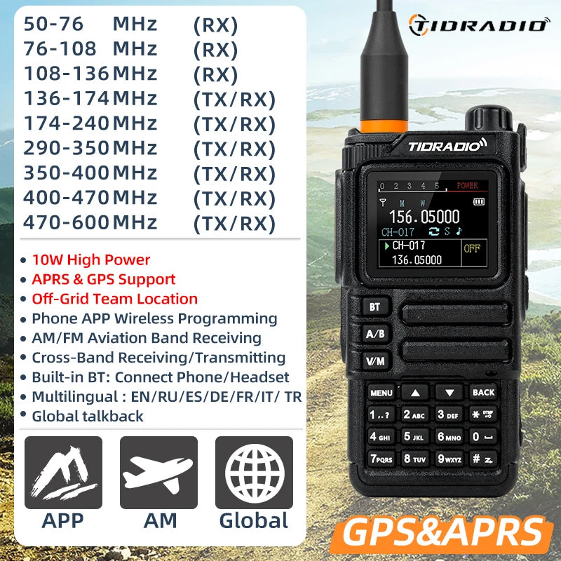 10W GPS APRS Radio Walkie Talkie