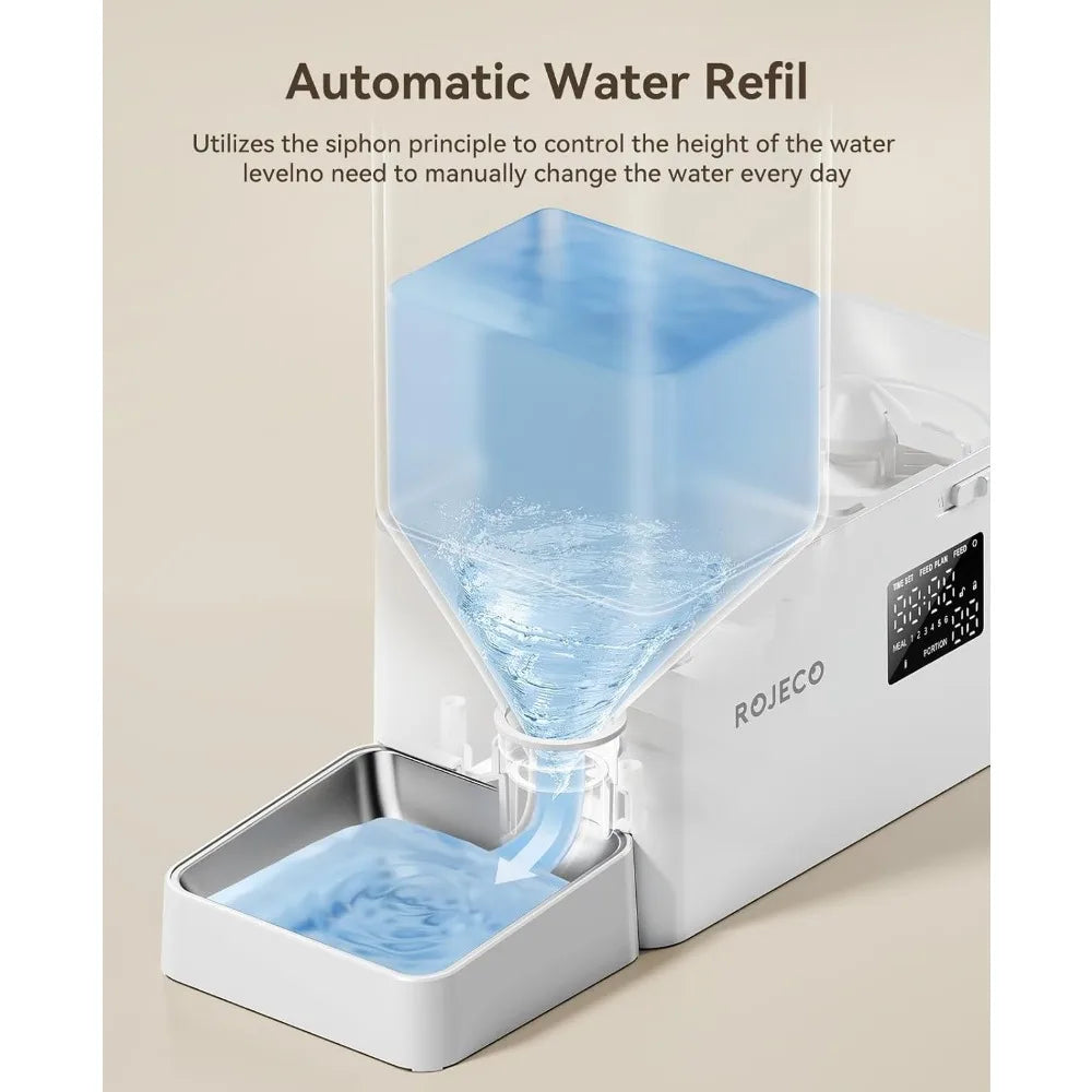Automatic Pet Feeder & Water Dispenser Set