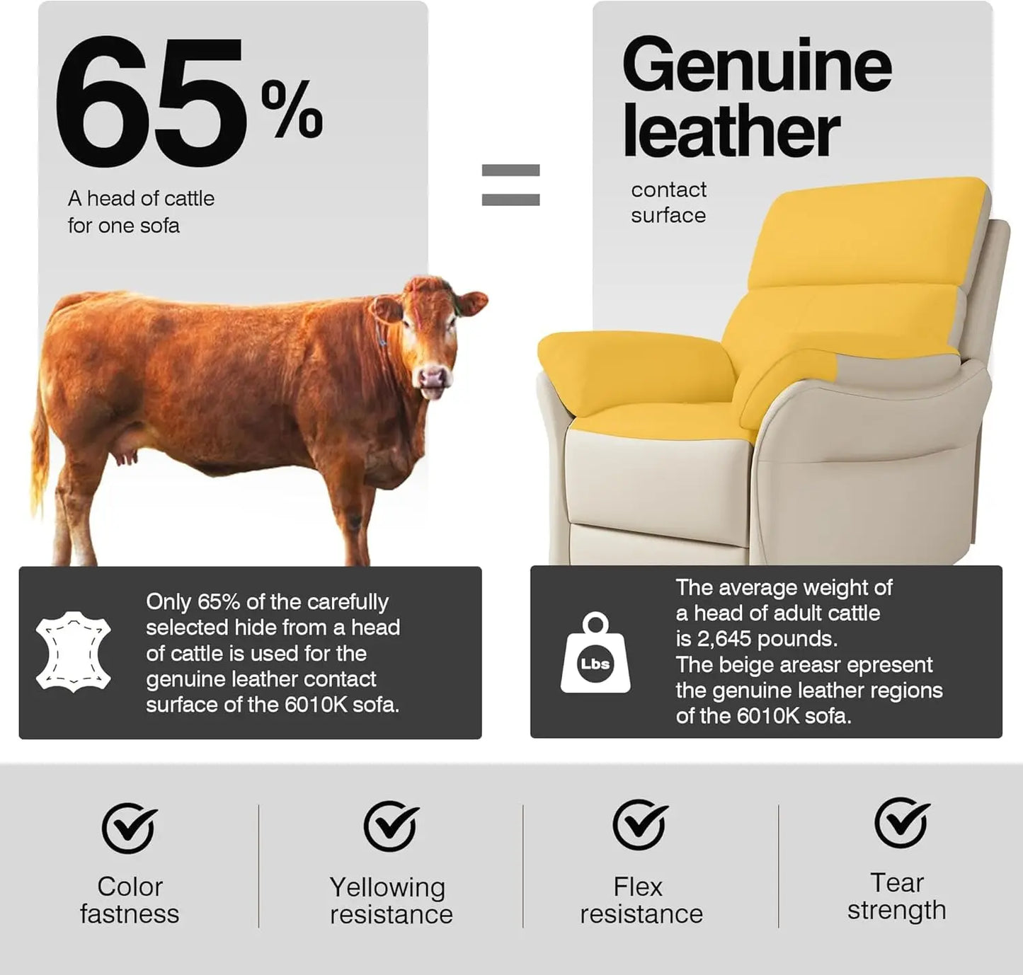 Genuine Leather Recliner Chair