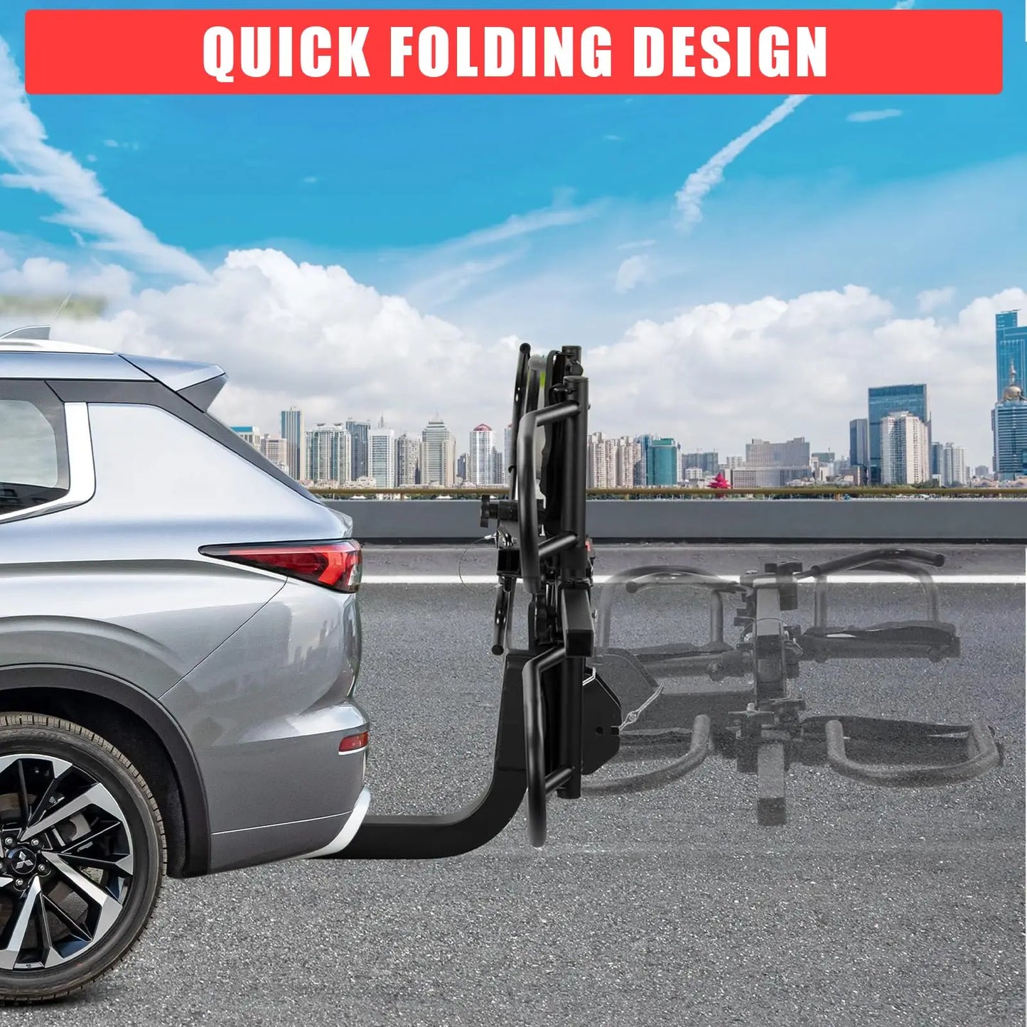 Hitch Mounted  2-Bike Rack