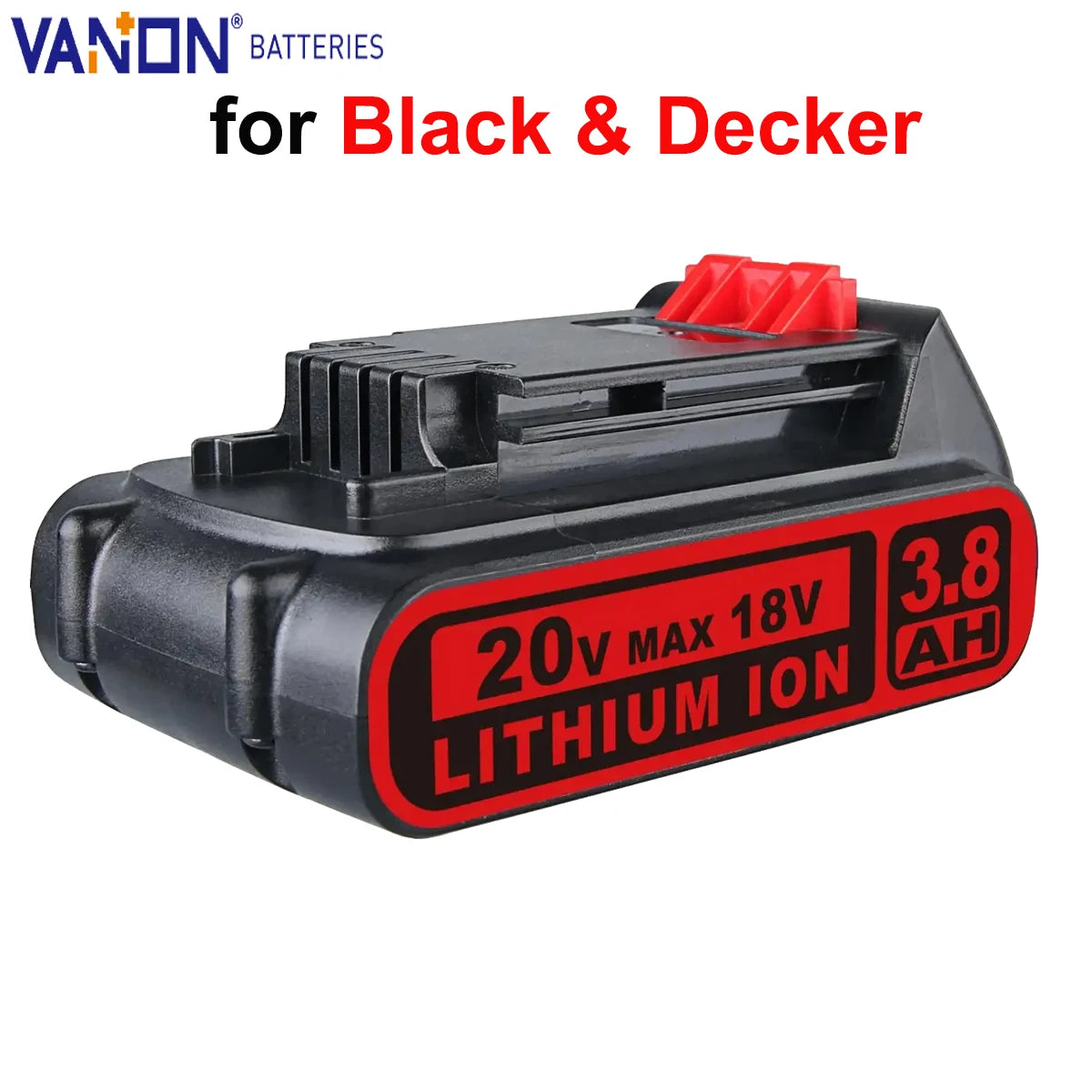 1/2/4Pack 3.8Ah Battery Replace for Black & Decker 20V