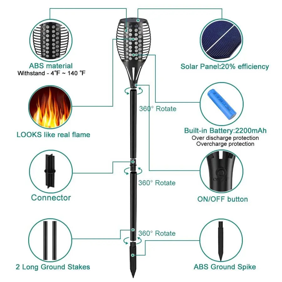Solar Torch Lights