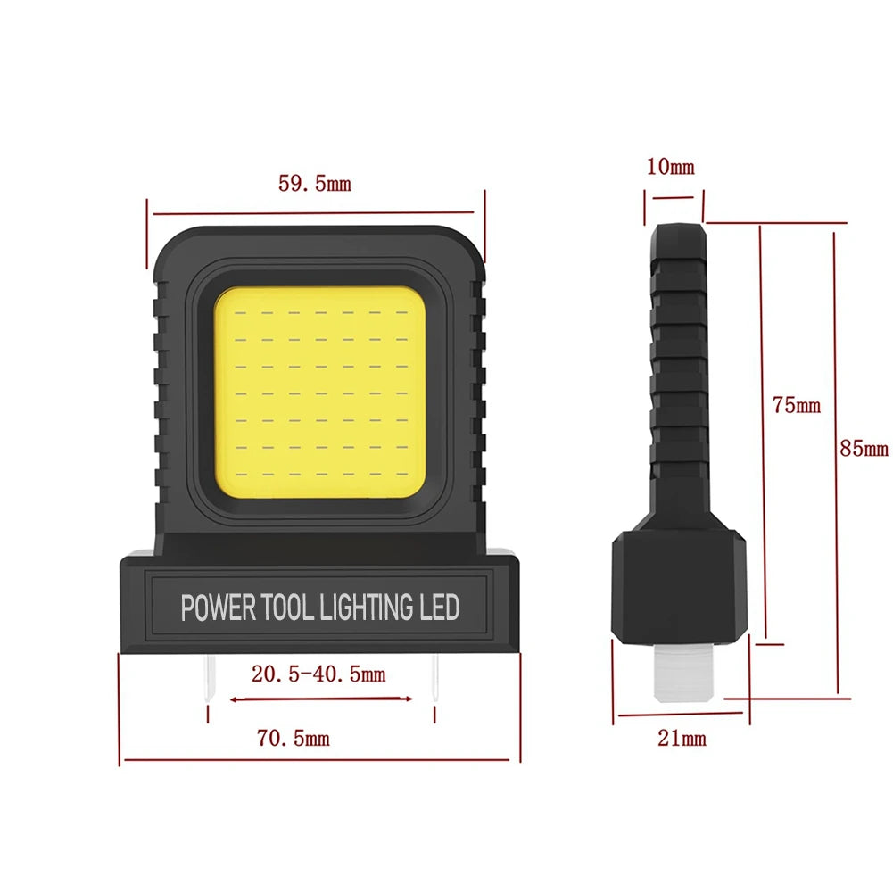 Power Tool LED Work Light for Makita/Milwaukee/Dewalt/Bosch