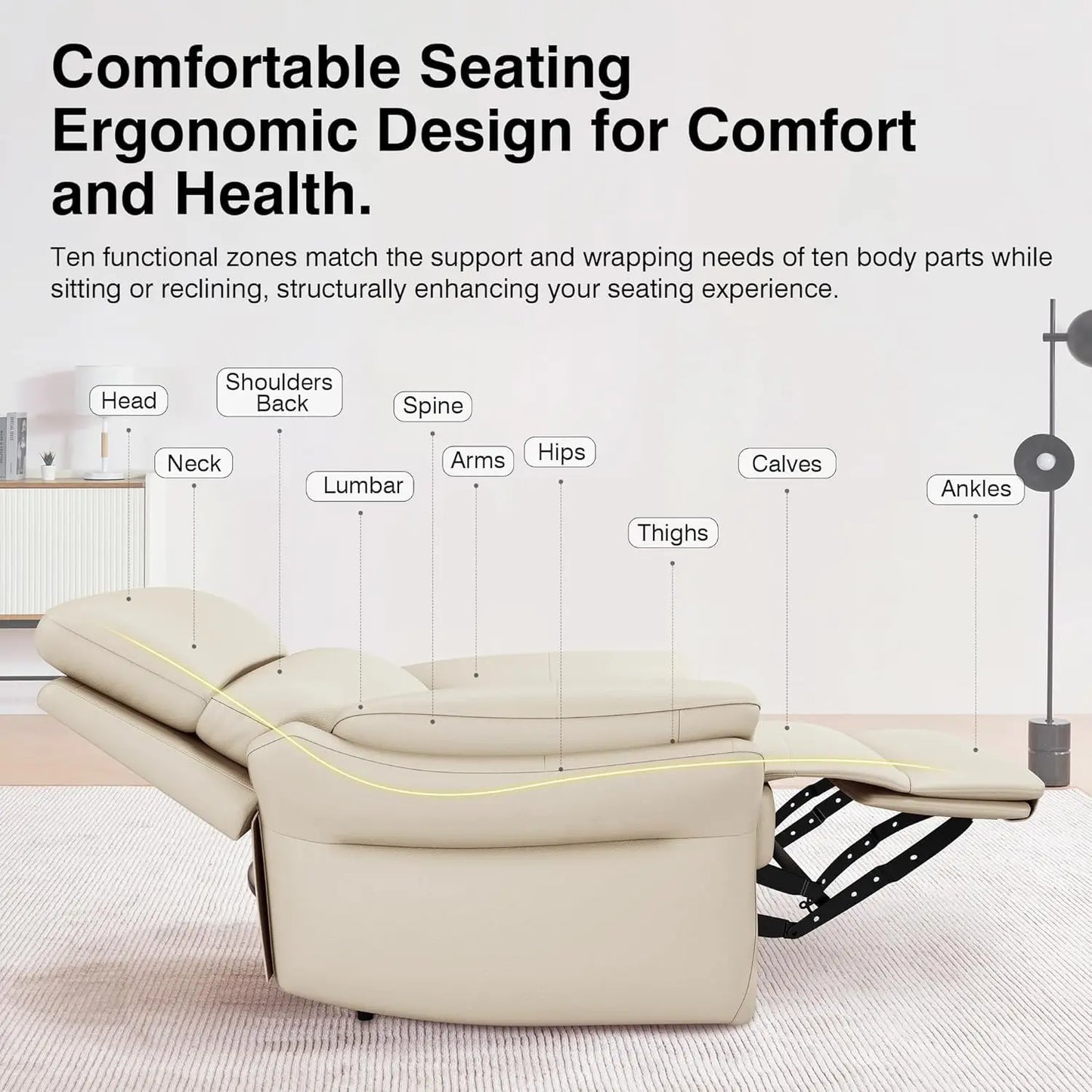 Genuine Leather Recliner Chair