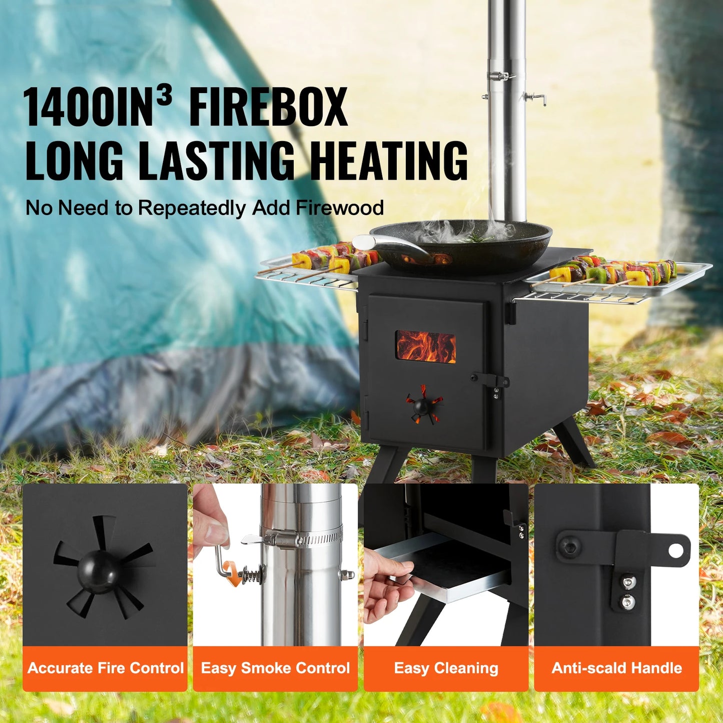 Camping Tent Stove / Wood Burning
